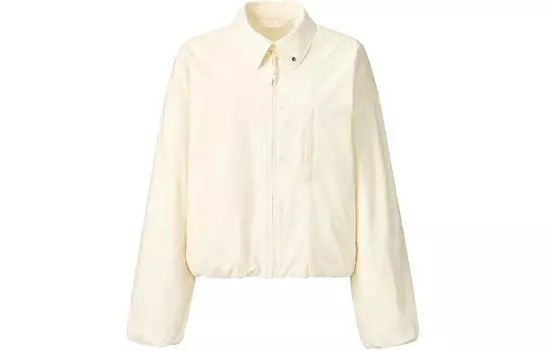 Женская куртка U Collection молочно-белого цвета Uniqlo