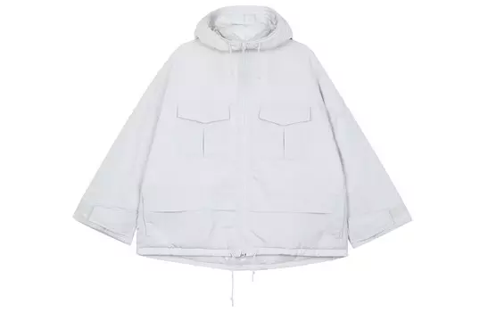 Гибридная пуховая парка Uniqlo (White Mountaineering), 02 светло-серый
