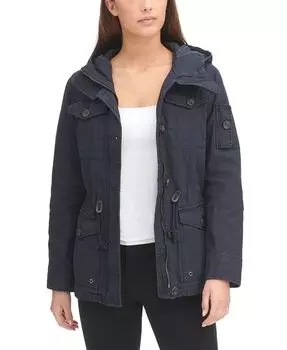 Женская куртка в стиле милитари с капюшоном Levi's, синий