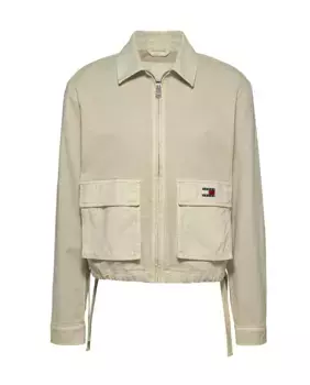 Женская куртка в стиле спецодежды с передними карманами Tommy Jeans, бежевый