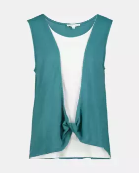 Женская льняная майка Southern Cotton, цвет Verde Agua