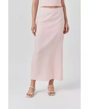 Женская льняная юбка-макси endless rose, розовый