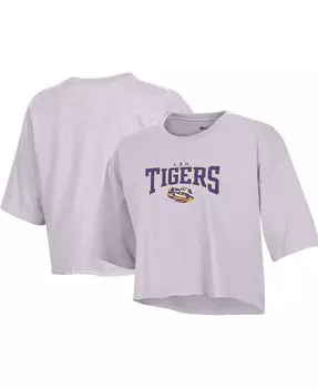 Женская лавандовая укороченная футболка LSU Tigers Boyfriend Champion, фиолетовый