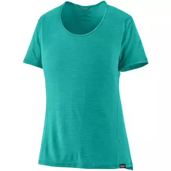 Женская легкая футболка Cool с кепкой Patagonia, бирюзовый