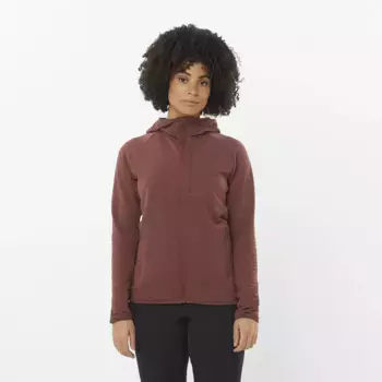 Женская легкая теплая толстовка Salomon Essential, бежевый