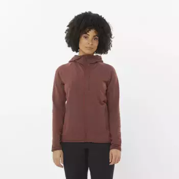 Женская легкая теплая толстовка Salomon Essential, бежевый