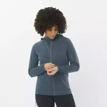 Женская легкая теплая толстовка Salomon Essential, синий