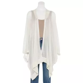 Женская легкая трикотажная рубашка в рубчик Nine West Ruana, цвет Ivory