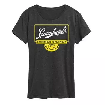 Женская летняя футболка с рисунком leinenkugel Licensed Character, серый