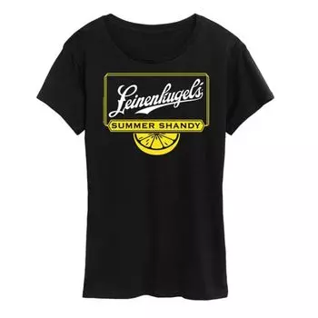 Женская летняя футболка с рисунком leinenkugel Licensed Character, черный
