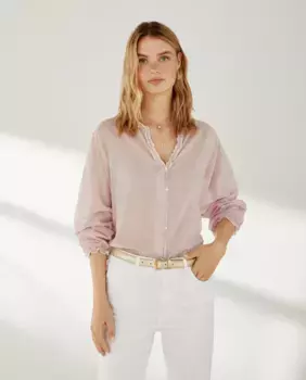 Женская махровая блузка с рукавами «летучая мышь» Southern Cotton, розовый