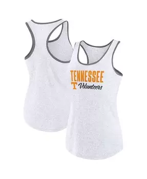 Женская майка Ash Tennessee Volunteers Fuel Racerback Fanatics, белый
