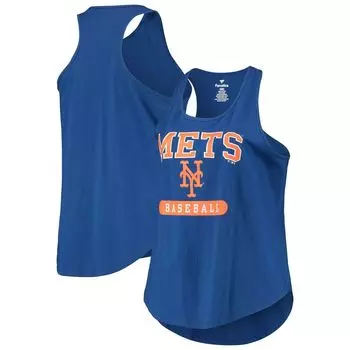 Женская майка больших размеров Royal New York Mets с борцовской спиной