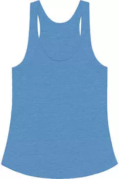 Женская майка-борцовка Triblend от Los Angeles Apparel USA-Made, цвет athletic blue