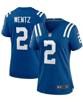 Женская майка Carson Wentz Royal Indianapolis Colts Game Nike