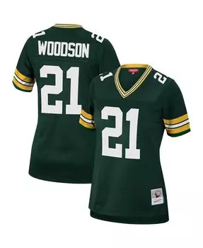 Женская майка Charles Woodson Green Green Bay Packers Legacy Replica Team Mitchell & Ness, зеленый