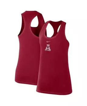 Женская майка Crimson Alabama Crimson Tide Varsity Stack Vault Racerback с круглым вырезом Nike