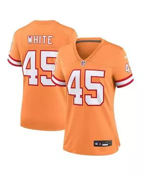Женская майка Devin белого оранжевого цвета Tampa Bay Buccaneers Throwback Game Nike, оранжевый