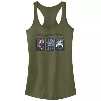 Женская майка Disney Villains Queen Of Halloween Racerback Licensed Character, цвет Military Green