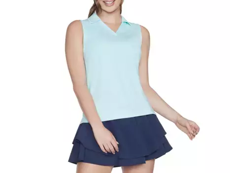 Женская майка для поло Go dri Swift Skechers, цвет lightturquoise