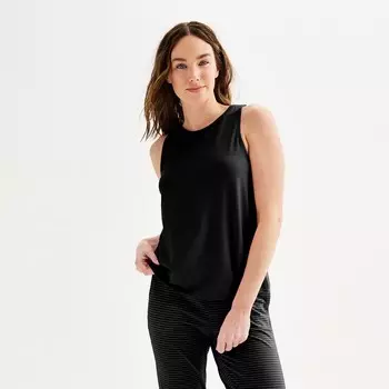 Женская майка для сна из хлопка и модала Sonoma Goods For Life, цвет Mineral Black