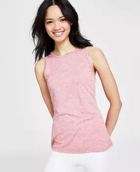 Женская майка essentials из меланжевой ткани с каплевидным вырезом на спине, созданная для macy's ID Ideology, мульти