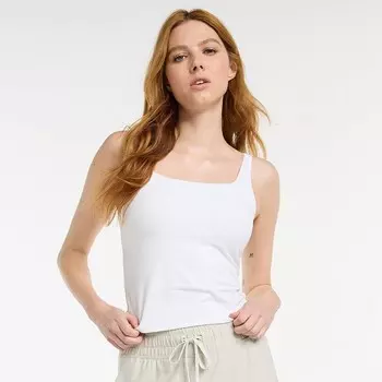 Женская майка FLX Affirmation с квадратным вырезом, цвет Modern White