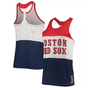 Женская майка FOCO красная/темно-синяя Boston Red Sox с закручивающейся спинкой