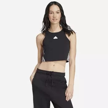 Женская майка Future Icons с 3 полосками Adidas, белый
