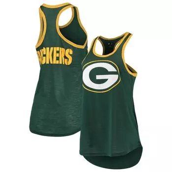 Женская майка G-III 4Her Carl Banks Green Green Bay Packers Tater Tank Top G-III