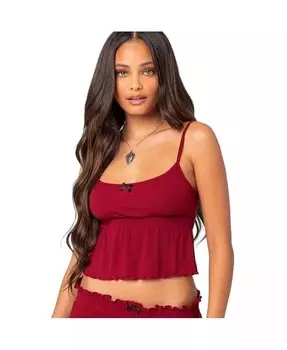 Женская майка Gilmore в рубчик Edikted, красный