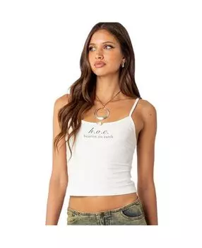Женская майка Heaven On Earth без рукавов Edikted, белый