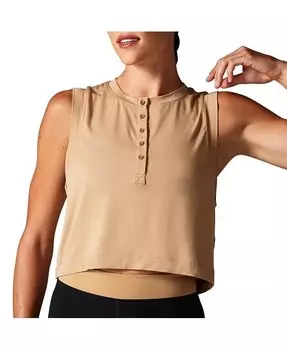 Женская майка Henley Muscle Tank Tavi, бежевый
