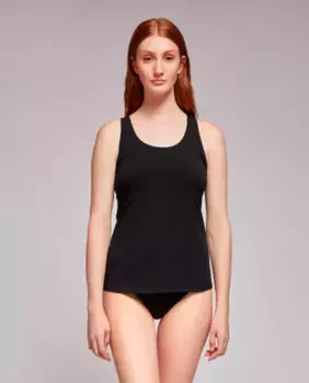 Женская майка из органического хлопка Gisela, черный