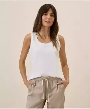 Женская майка из органического хлопка Luxe Stretch Jersey Pact, белый