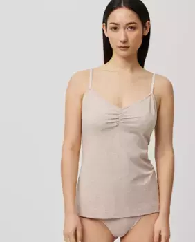 Женская майка из органического хлопка Ysabel Mora, коричневый