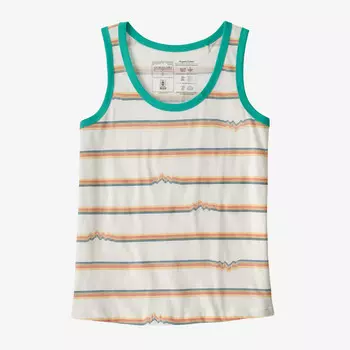 Женская майка из органического материала с повторяющейся полоской и посадкой Ridge Rise Stripe Patagonia, синий