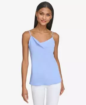 Женская майка Karl-Charm с воротником-хомутом KARL LAGERFELD PARIS, фиолетовый