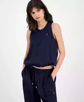 Женская майка-кроп без рукавов Bubble Top Nautica Jeans, синий