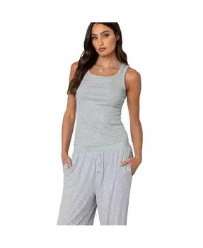 Женская майка Kylian в рубчик Edikted, серый