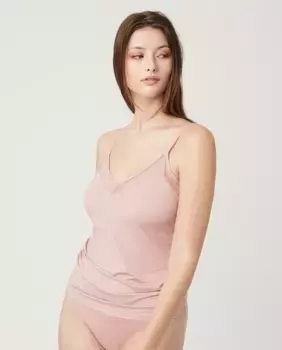 Женская майка на бретелях из цветочного кружева Ysabel Mora, розовый