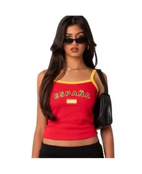 Женская майка на бретелях из Испании Edikted, красный