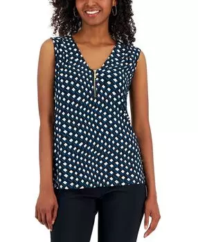 Женская майка на молнии с принтом I.N.C. International Concepts