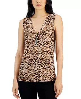 Женская майка на молнии с принтом I.N.C. International Concepts