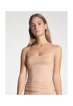 Женская майка на тонких бретельках Natural Comfort CALIDA, цвет Rose Teint