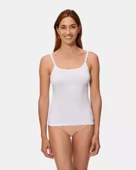 Женская майка на тонких бретелях без боковых швов Playtex, белый