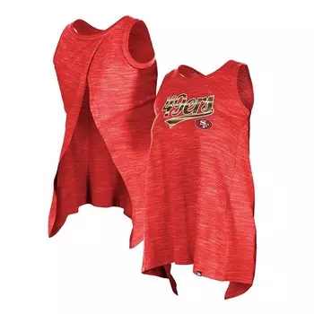 Женская майка New Era Scarlet San Francisco 49ers Space Dye Active, красный