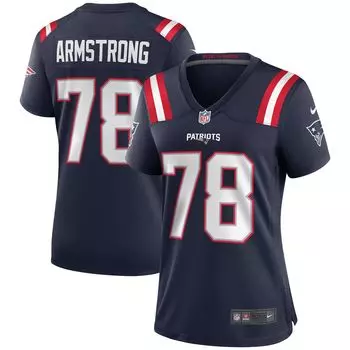 Женская майка Nike Bruce Armstrong Navy New England Patriots Game Retired Player Nike