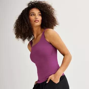 Женская майка Nine West Sculpt с квадратным вырезом, цвет Australian Orchid