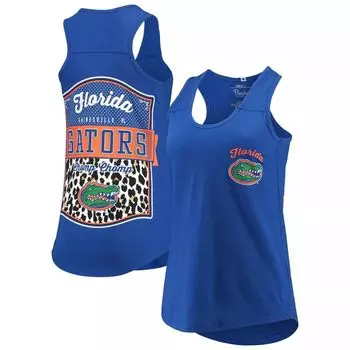 Женская майка Pressbox Royal Florida Gators Sanders с животным принтом